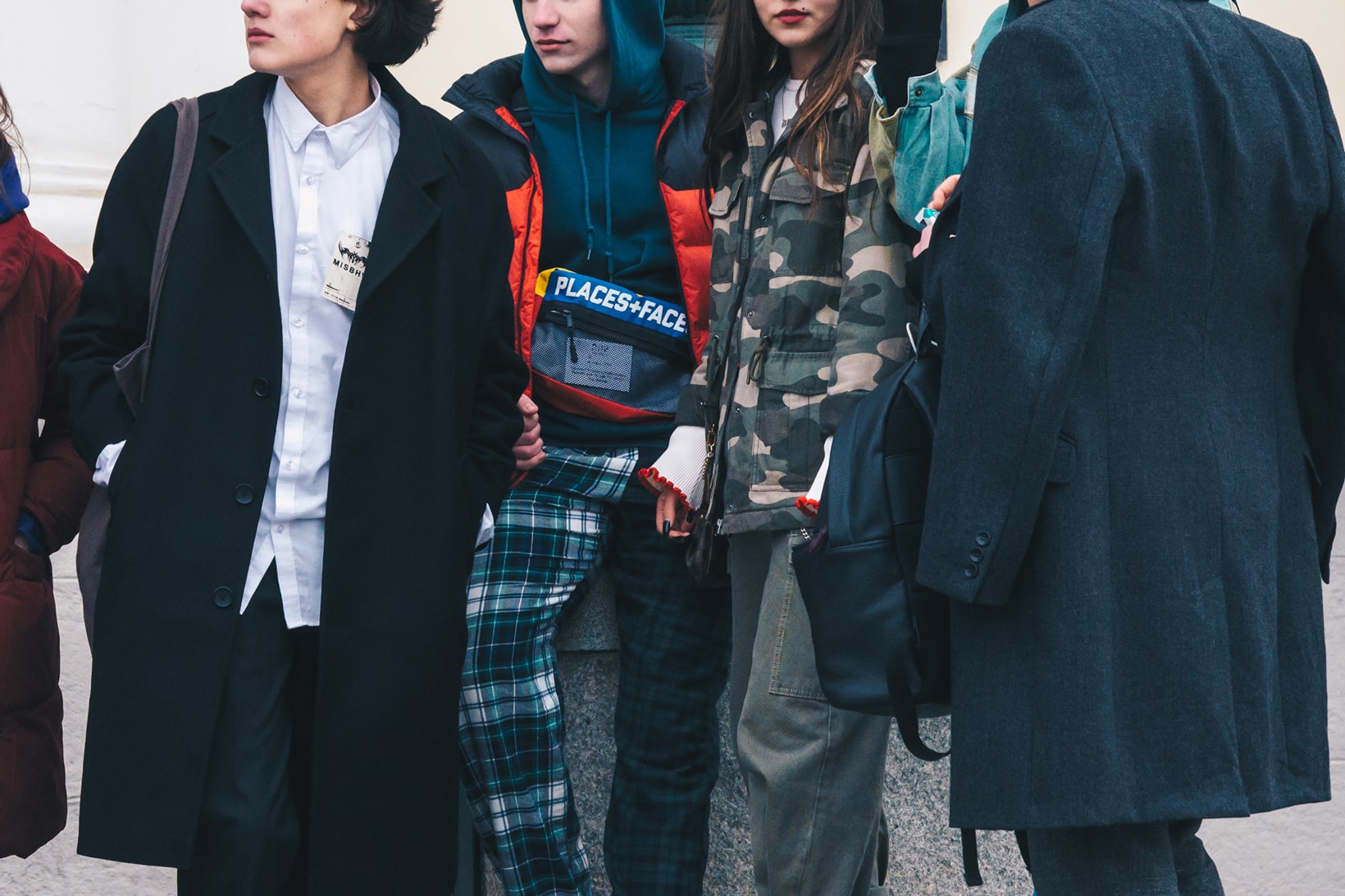 Streetsnaps Moscow Fashion Week 2018 Jackets Hoodies Blazer Black Camouflage Grey