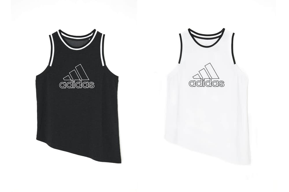 MOUSSY adidas Japan Spring Summer 2018 Collection Big Logo Tank Black White