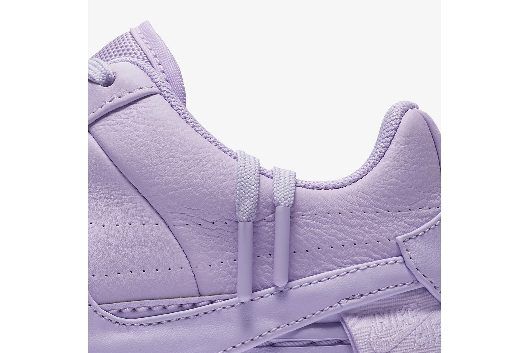 nike air force 1 low jester xx violet mist leather platform purple detail zoom laces