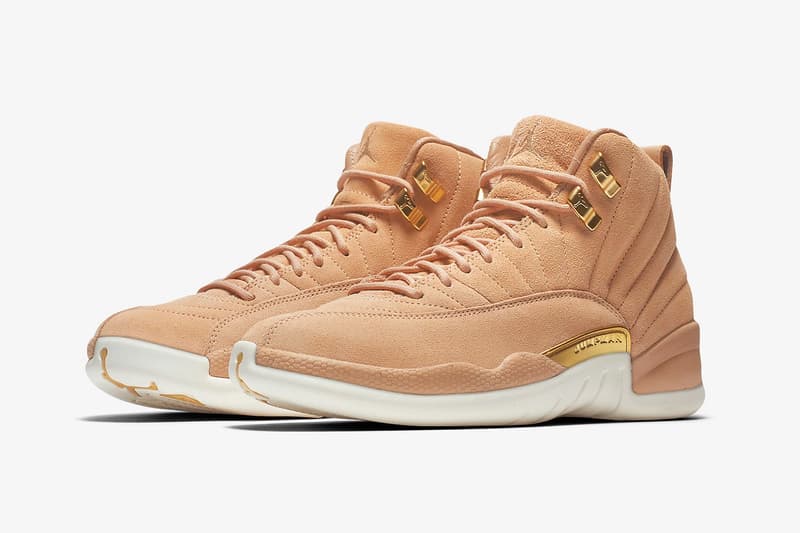 air jordan 12 womens exclusive vachetta tan nike side profile angle front