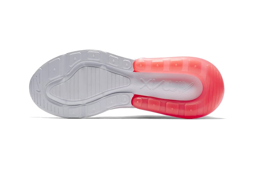 Nike Air Max 270 Hot Punch Total Orange see through transparent heel white mesh mens women's unisex where to buy