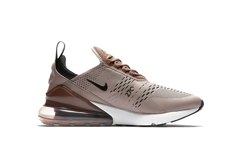 Nike Air Max 270 "Tan" Colorway Shoe Sneaker 270 Air Unit Swoosh Breathable Beige Earthy Earth Brown Bronze Nude