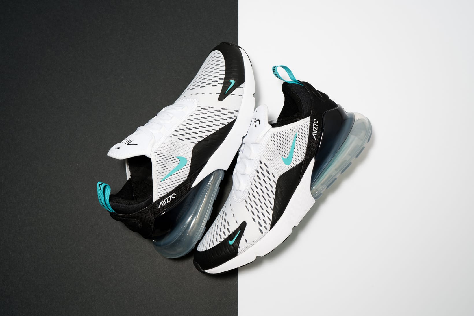 air max 270 black and turquoise