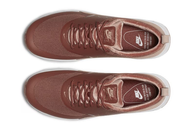 Nike Air Max Thea LX Dusty Peach Velvet Pink Rose Gold Ladies Women's Girls Sneakers where to buy