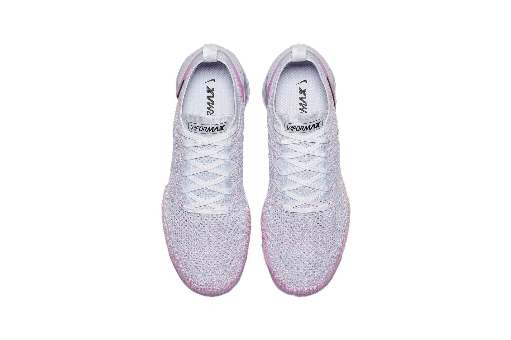 nike air vapormax flyknit 2 pink and white