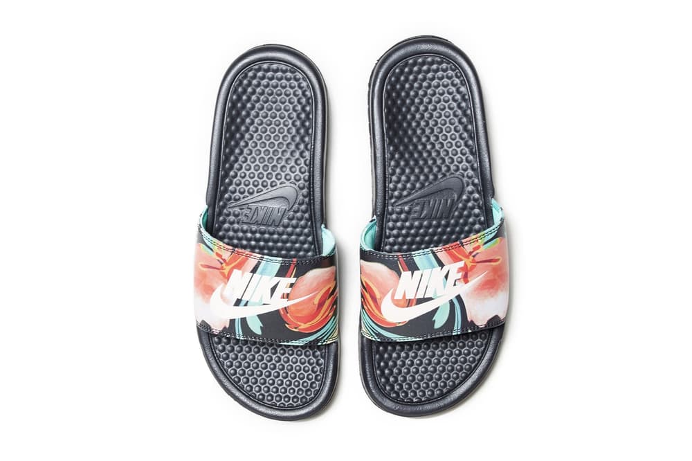 Nike Floral-Print Slides | Hypebae