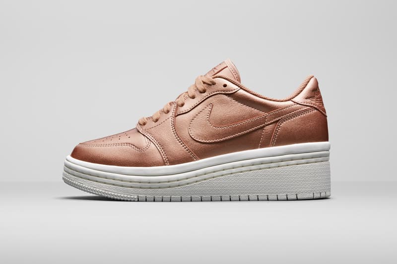 Jordan Brand Summer 2018 Women's Styles AJ 1 Low Lifted Metallic Red Bronze