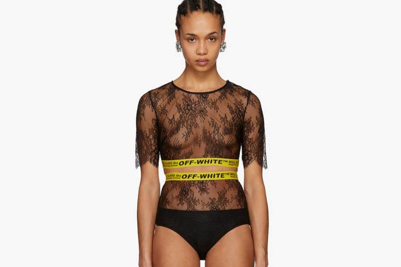 off white lace bodysuit