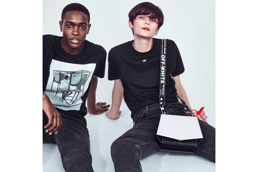 Off White Byredo Elevator Music Virgil Abloh Bag T-Shirt Black