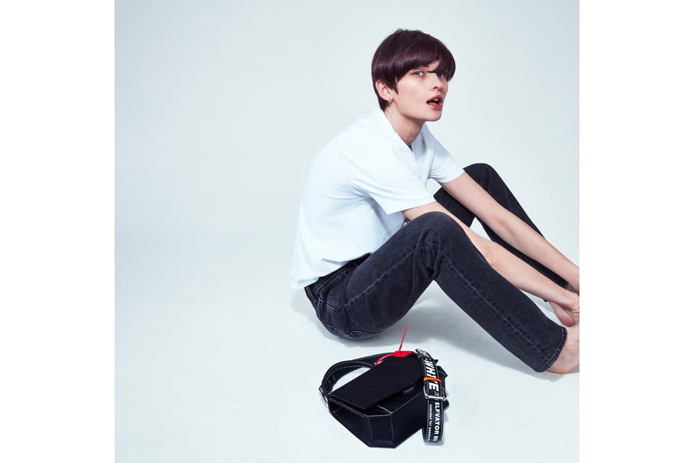 Off White Byredo Elevator Music Virgil Abloh Bag T-Shirt Black