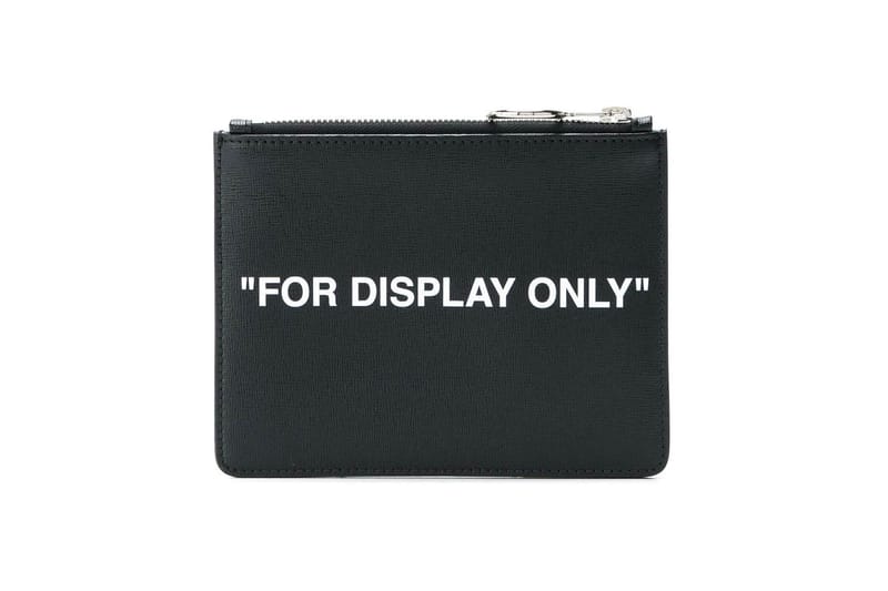 off white for display only pouch