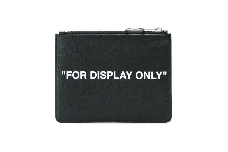 Off-White FOR DISPLAY ONLY Pouch Black