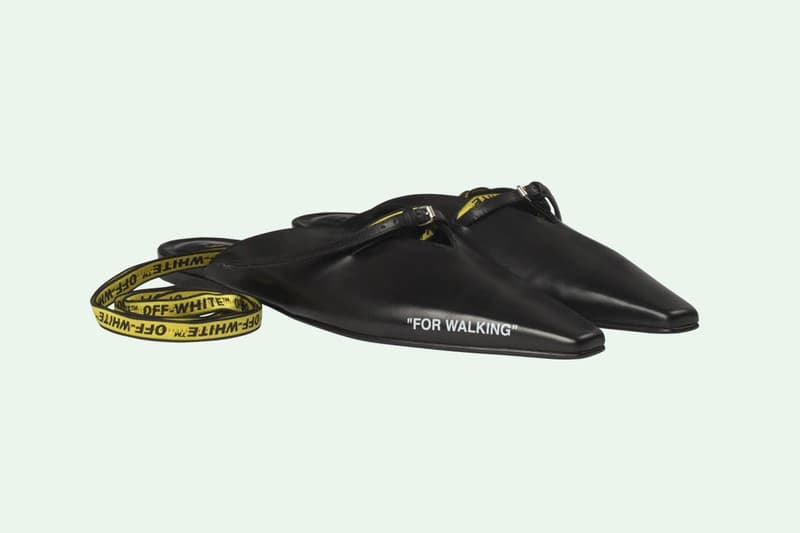 Off-White FOR WALKING Slipper Black