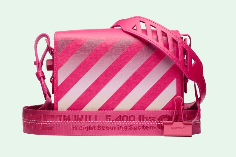 off white diagonal pouch