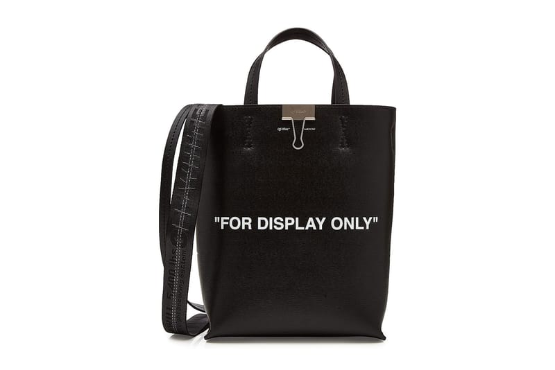 off white display only bag