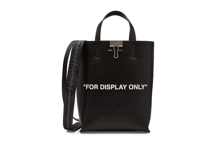 Off-White™ Releases an All-Black "Virgil Was Not Here" Shoulder Bag