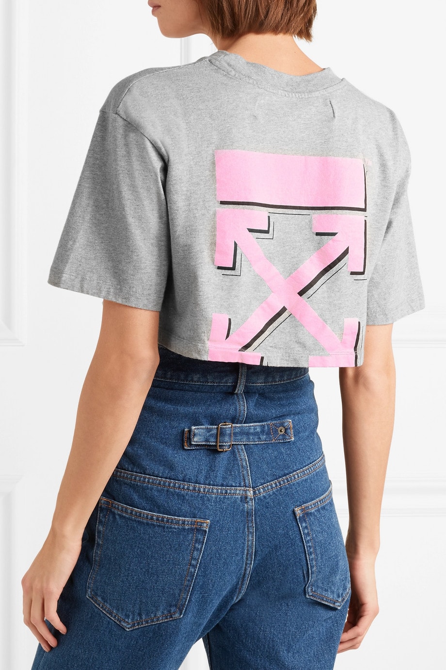 Off-White™ International Women's Day T-Shirt Net-A-Porter Exclusive Virgil Abloh Crop Top Pink March 8 