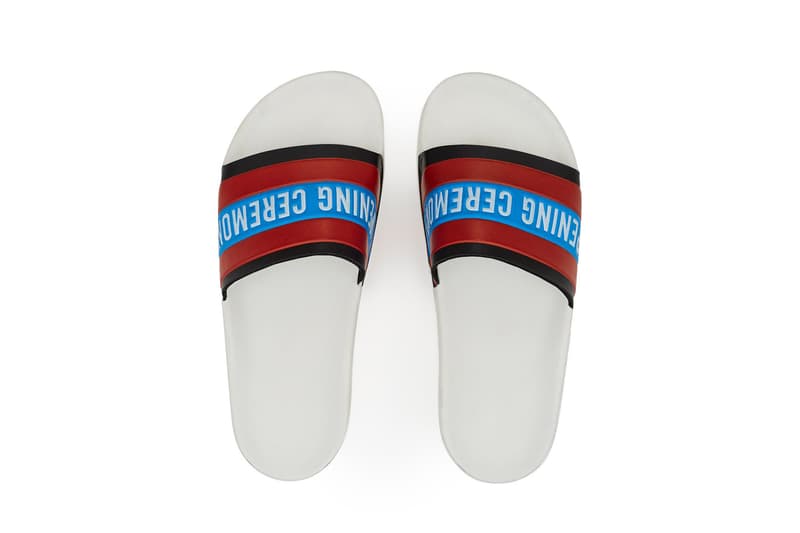 Opening Ceremony Colorful Rubber Slides Sandals Ace Green White Red Blue Black Strap Summer Spring Shoe