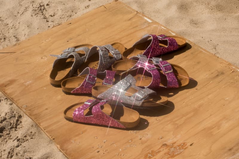 Opening Ceremony x Birkenstock Glitter Arizona Pink Silver