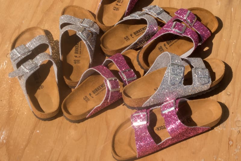 Opening Ceremony x Birkenstock Glitter Arizona Pink Silver