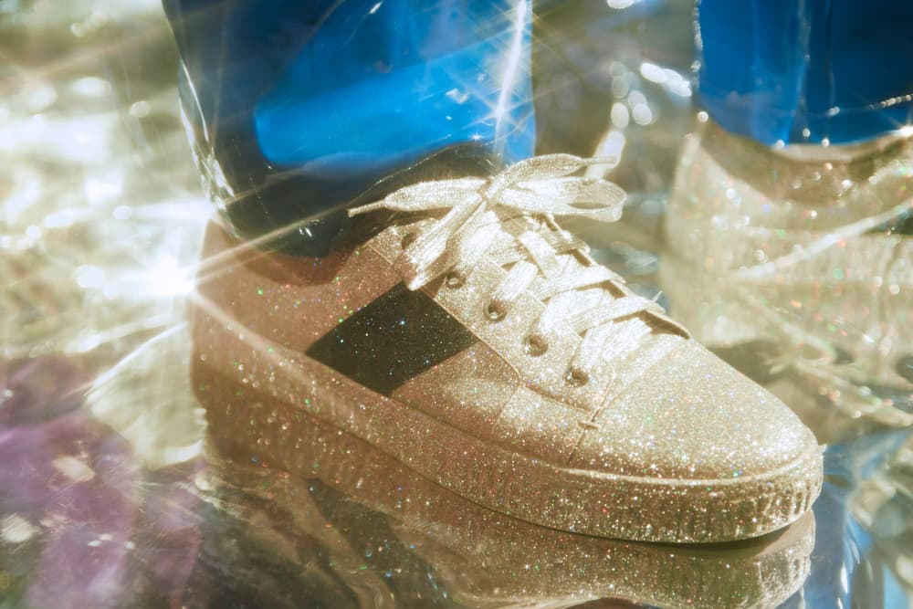 Opening Ceremony Glitter La Cienaga Sneakers Closer Look Pink Green Blue