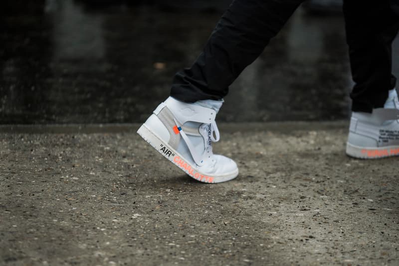 Paris Fashion Week 2018 Streetsnaps Women Virgil Abloh Nike Air Jordan 1 White