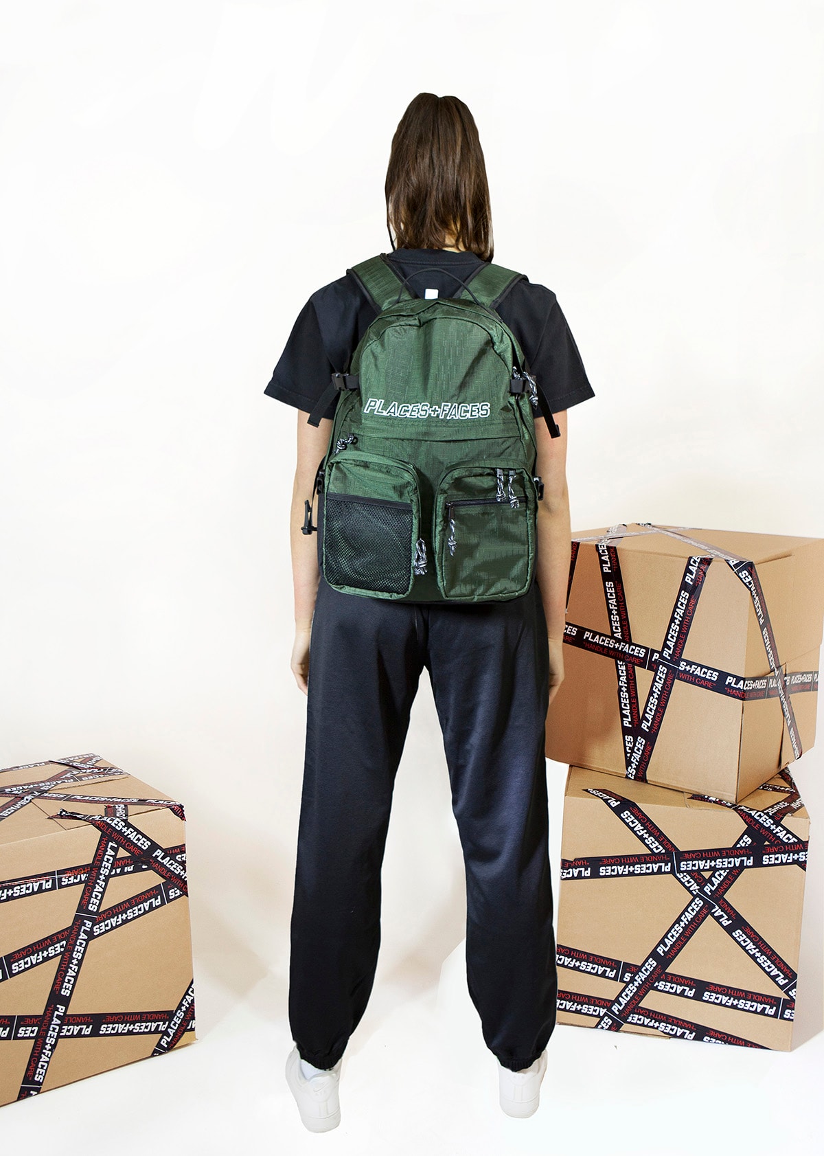 Places+Faces Spring/Summer 2018 Lookbook Backpack Forest Green