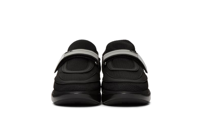 Prada Cloudbust Sneaker in Black Mesh Chunky Footwear Shoe Strap Miuccia Prada