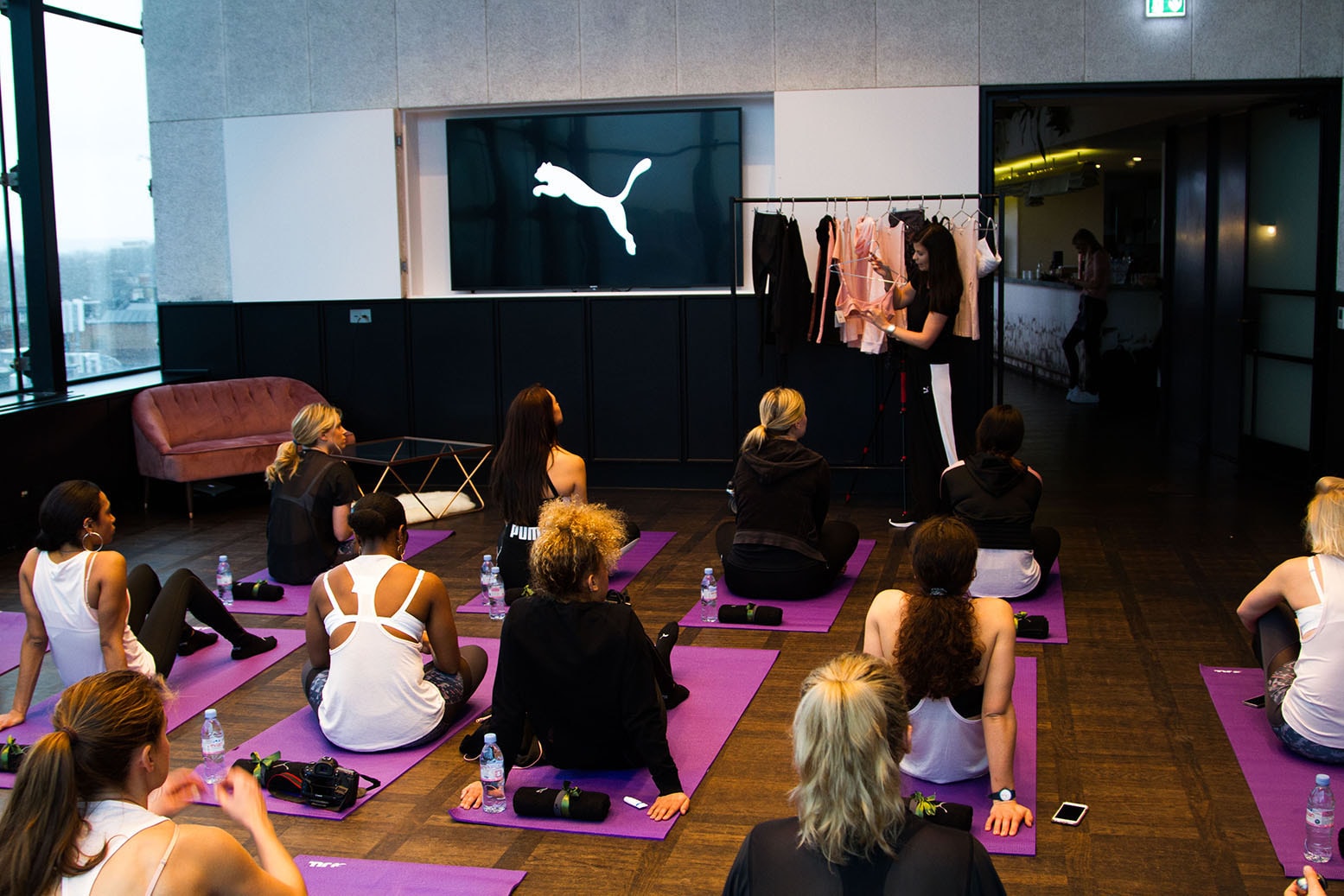 PUMA store harrods london mens women's fitness performance brunch event east london ace hotel shoreditch mel wells en pointe yoga