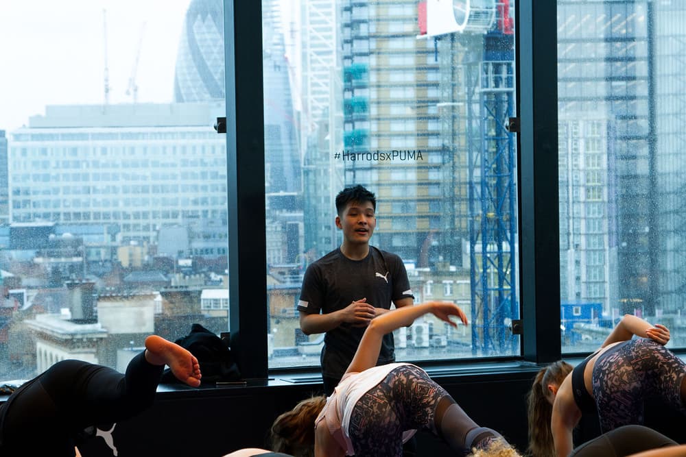 PUMA store harrods london mens women's fitness performance brunch event east london ace hotel shoreditch mel wells en pointe yoga
