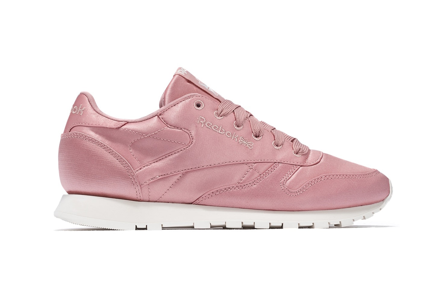 Reebok Millennial Pastel Pink Satin Classic Leather CL Sneakers Trainers Silk Shoes Women's Ladies Girls Where to Buy HBX