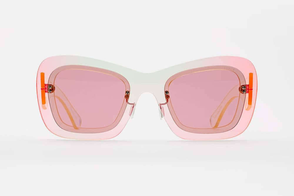 RETROSUPERFUTURE LAYERS Sunglasses Line Iridescent Pink