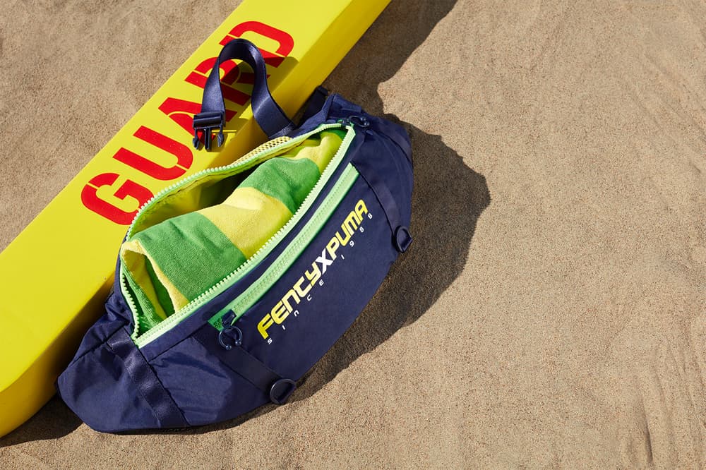 Fenty puma rihanna spring summer 2018 ss19 campaign slick woods scuba surf motosports cleated creeper neon fanny pack bum bag rucksack sneakerboots