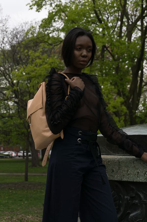Sonya Lee Spring/Summer 2018 Collection Rosa Backpack Bone