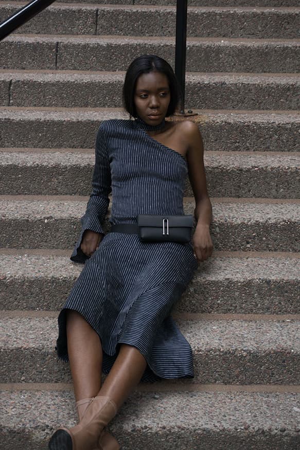 Sonya Lee Spring/Summer 2018 Collection Jess Belt Bag Oiled Black