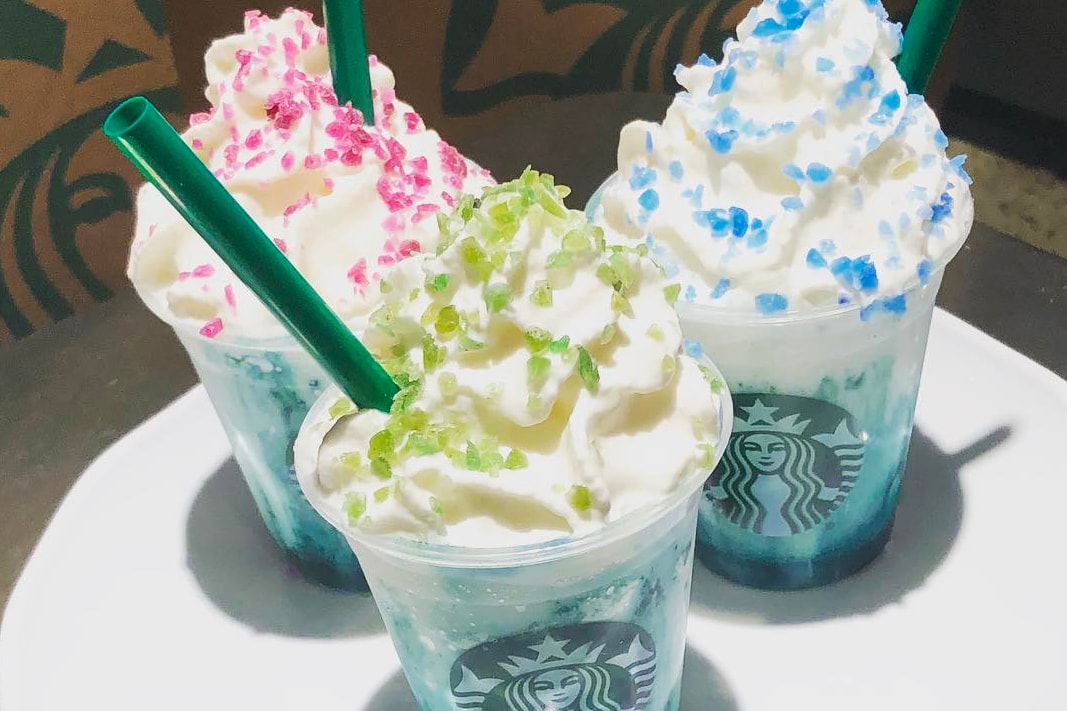 Starbucks Crystal Ball Frappuccino Green Pink Blue Taste Flavor Unicorn Limited Time Where to Buy Price Calories Drinks Beverages Instagram Social Media