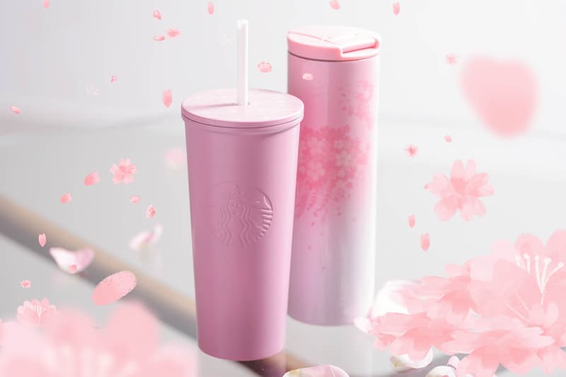 Starbucks pink cherry blossom cup mug tumbler pastel millennial floral violet hong kong where to buy spring season coffee blend drink merch merchandise