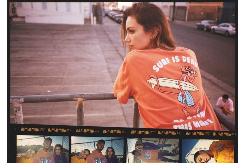 SURF IS DEAD "Dead Waves" Summer Lookbook Hoodies T-Shirt Crewneck Graphic Print Collection