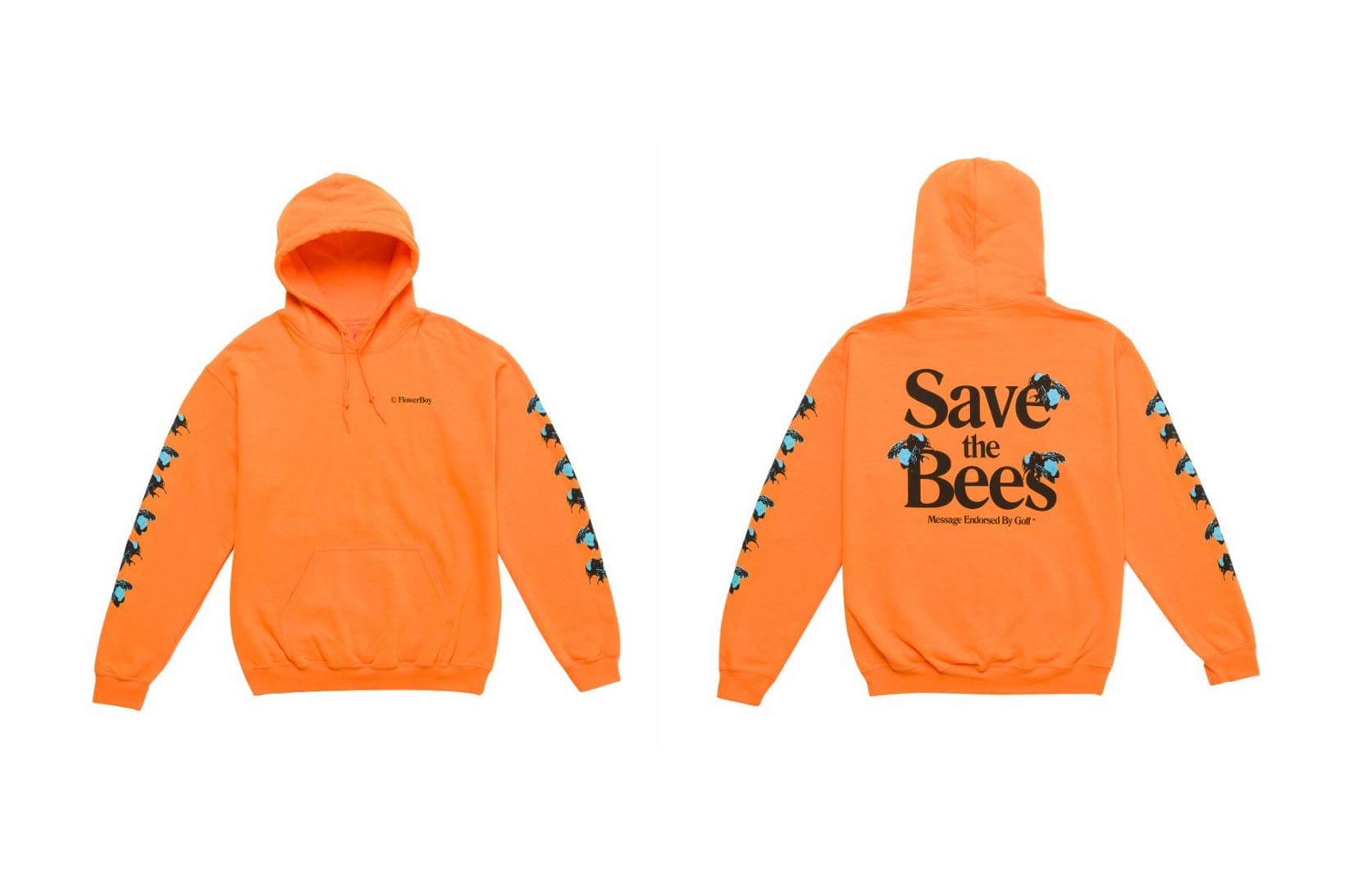 golf wang save the bees hoodie orange