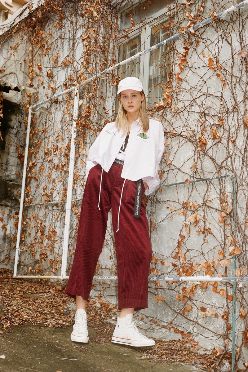 undercover jun takahashi hbxwm hbx editorial pink coach jacket red pants dad cap