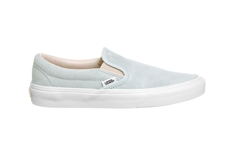 Vans Slip On Illusion Blue Silver Peony Suede