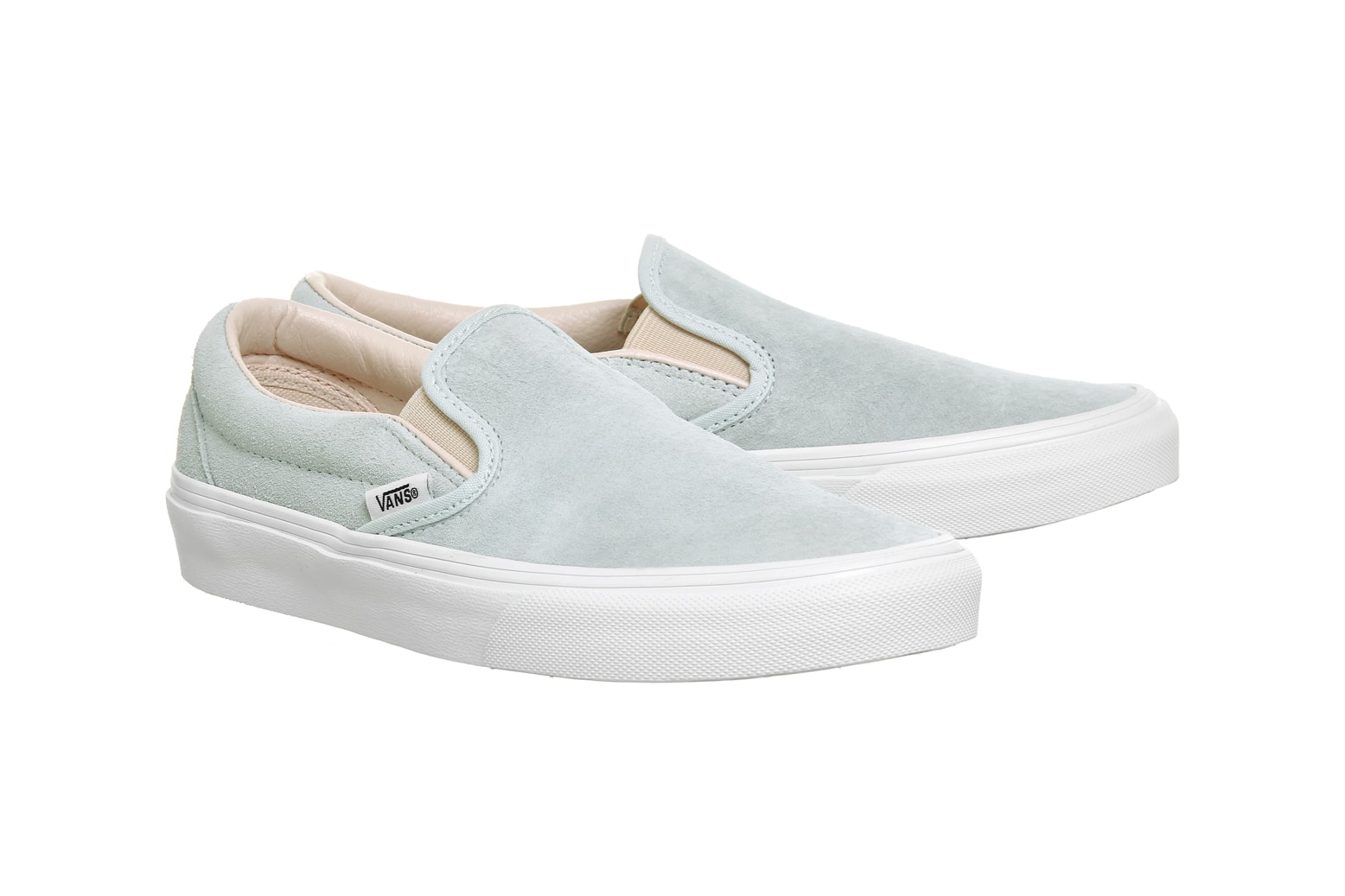 Vans Slip On Illusion Blue Silver Peony Suede