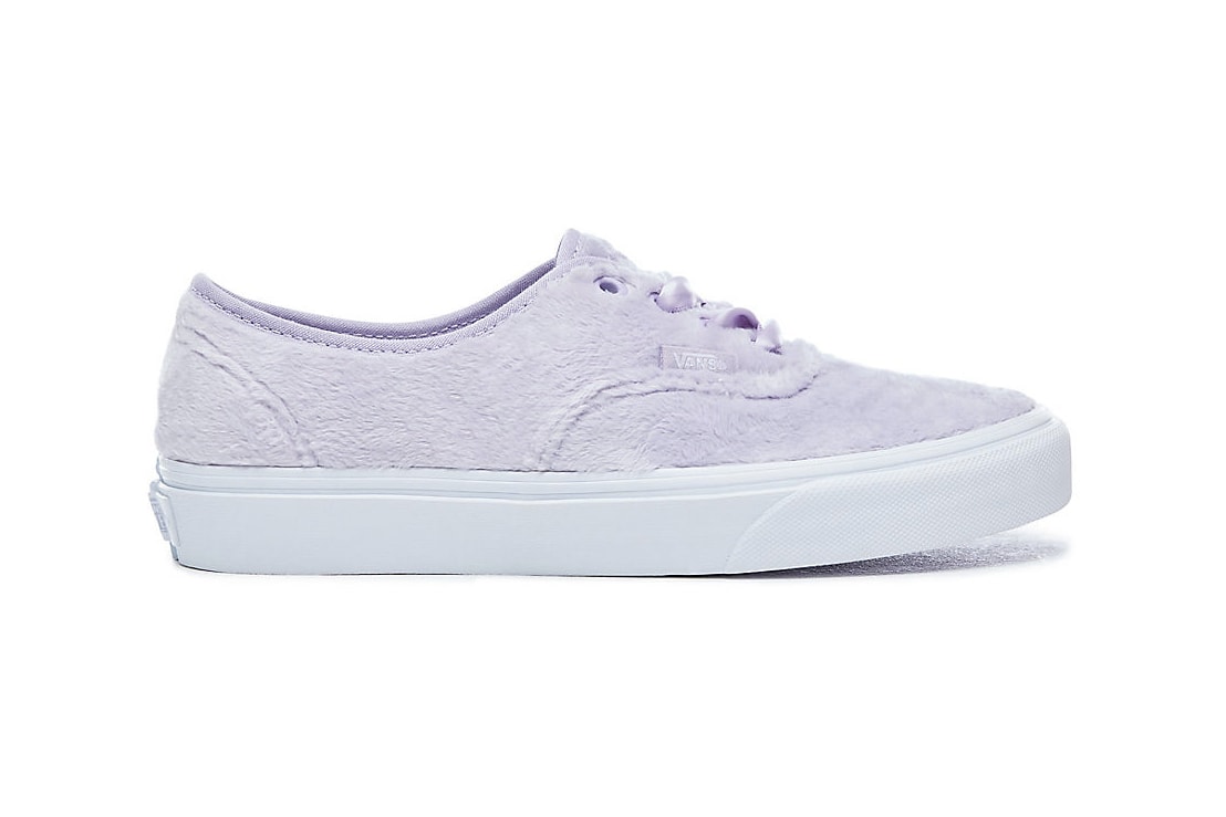 Vans Furry Pastel Authentic Slip-On Sneakers Lilac Purple Yellow Checkerboard Fuzzy Fur Women's Girls Ladies Where to buy