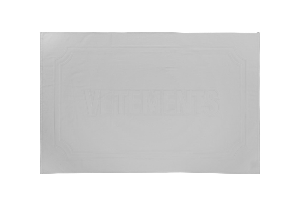 Vetements White Logo Beach Towel Expensive Funny Print Designer Towel Terrycloth
