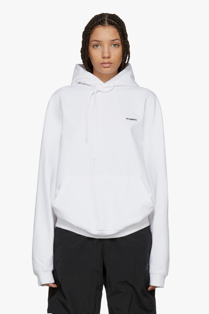 Vetements Spring/Summer Collection Drop White Hoodie