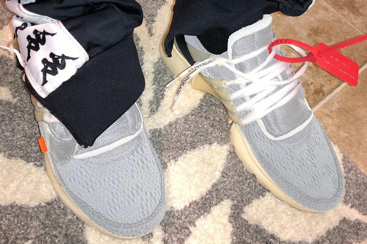 A Sneak Peek at Virgil Abloh x Nike's Air Presto "Wolf Grey"