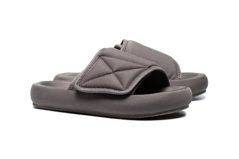 YEEZY Grey Flatform Slippers Kanye West Slides Slip on sandals where to buy mens women's unisex Browns brownsfashion