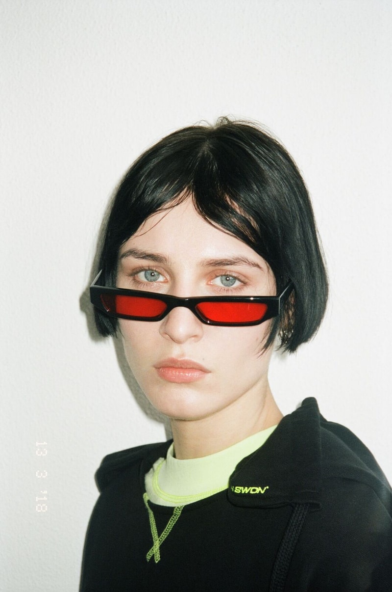 Ace & Tate Futuristic Sunglasses in Pris and Neo Yellow Black Red Sci-Fi Movie Characters