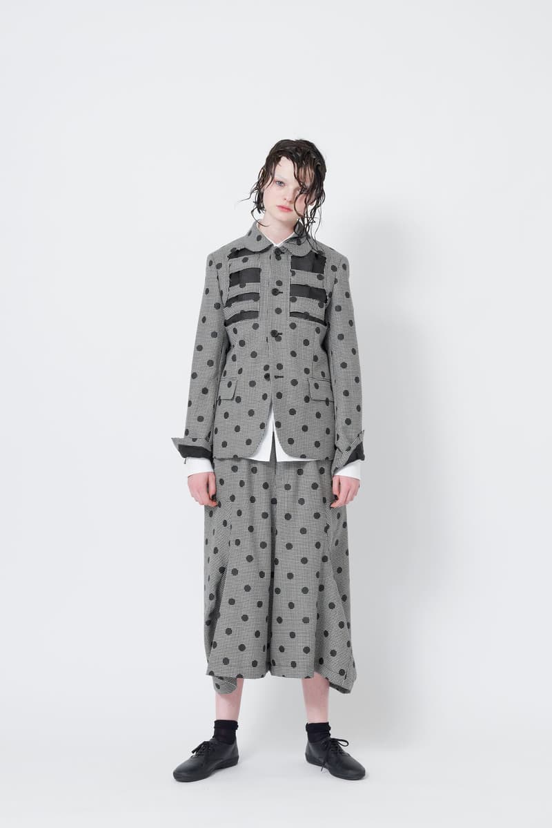Black Comme des Garcons Spring Summer 2018 Rei Kawakubo Womenswear Blue Grey Red White