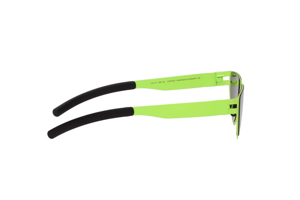 Martine Rose Lime Green Black Sunglasses Cat Eye Summer Chic